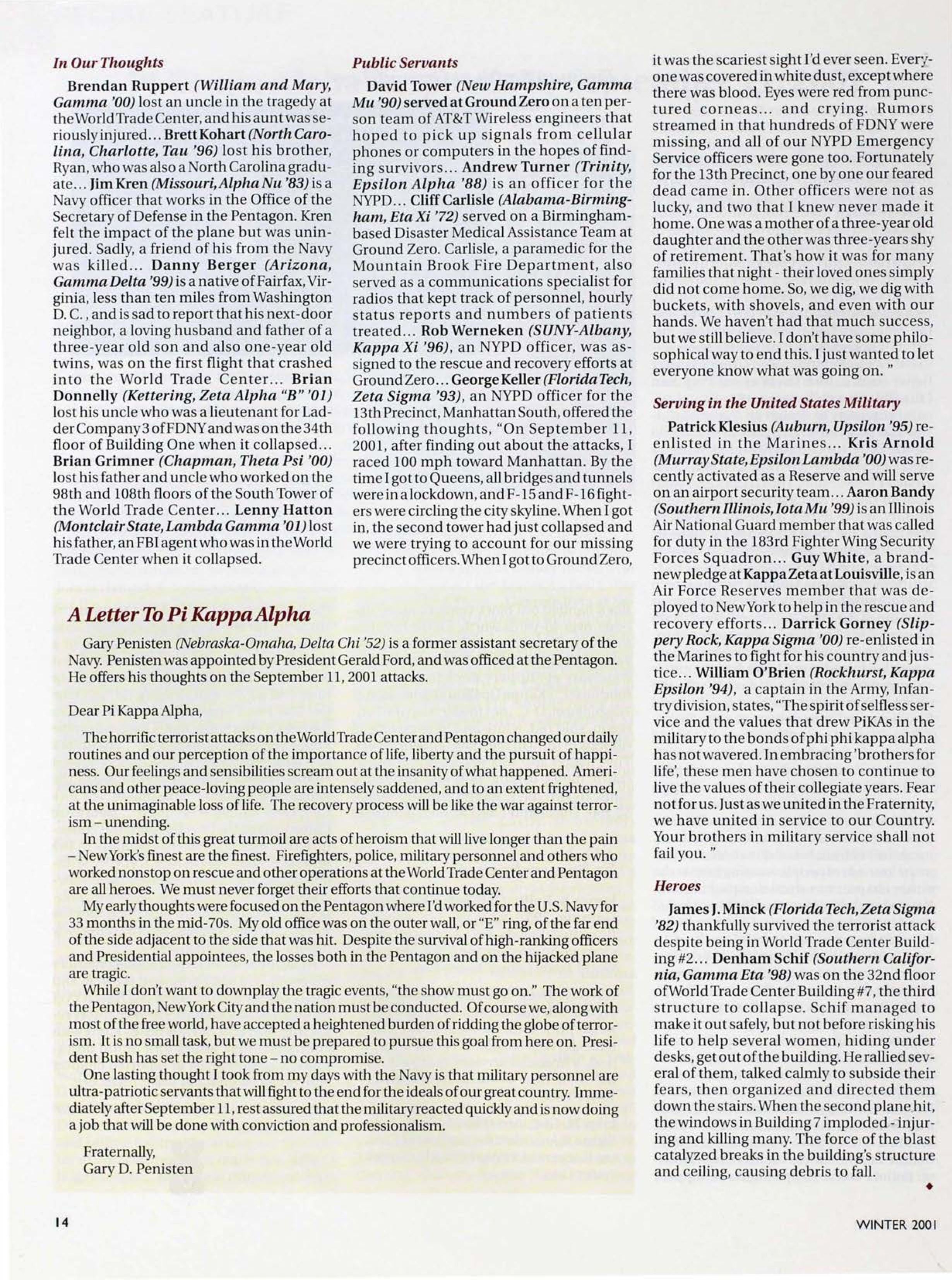 A Letter To Pi Kappa Alpha